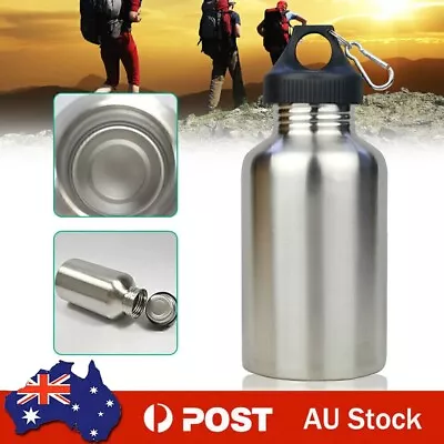 Water Bottle 2L Large Mouth Insulated Stainless Steel Sports Drink Cup • $27.07