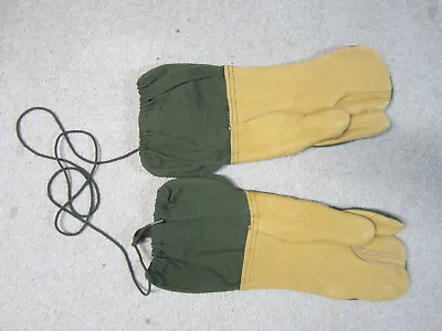 NOS US Military M-1965 Cold Weather Trigger Finger Mittens Gloves Shell LARGE • $19.99