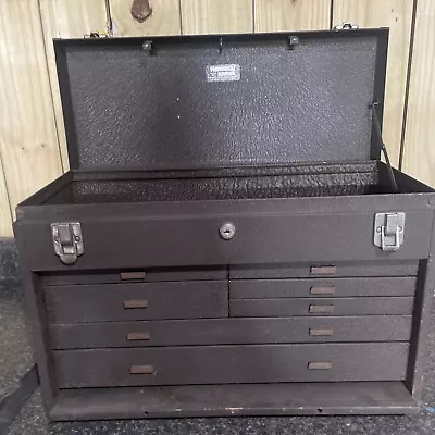 Vintage KENNEDY Tool Box Machinist Chest 7 Drawer Model #520 • $130