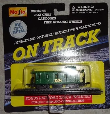 1999 Maisto On Track CABOOSE GREEN Die Cast NEW !! • $13.99