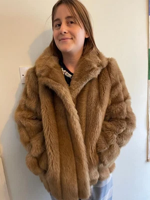 £0.99 • Buy Vintage Bickler 70’s Fake Fur Coat Size 12