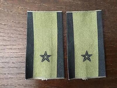 Pair Of Norwegian Army Rank Shoulder Board Epaulette Subdued Major • $15