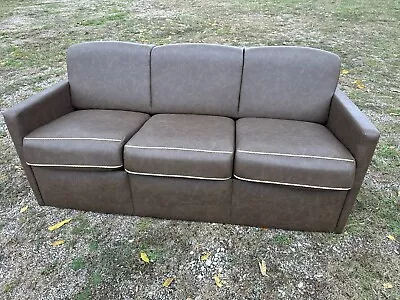 Flexsteel 74  Sleeper Sofa Bed Couch Brown Pull-out Mattress RV Boat Motorhome • $1200