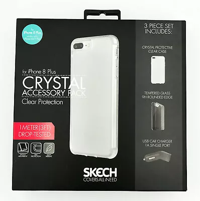 Skech Crystal Protective Cover Accessory Pack For IPhone 8 Plus/7 Plus/6s Plus • £9.99