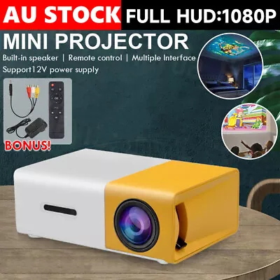 $35.45 • Buy Mini Projector HDMI LED HD 1080P Home Cinema Portable Pocket Projector Party