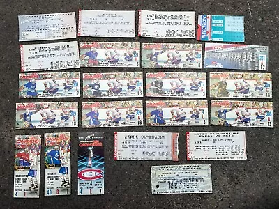 Lot: 19 Montreal Canadiens Ticket Stubs 3 Expos: Vintage 1980s 1990s Billets • $18.21