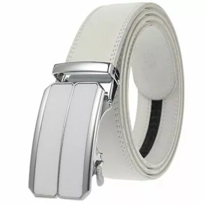 Extra Long Leather Mens Ratchet Belt Belts Adjustable Automatic Buckle 51  • $14.99