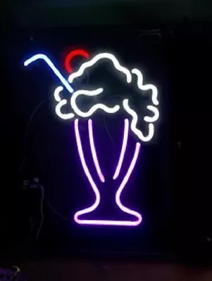 Martini Drink Ice Cream Neon Light Sign 20 X12  Lamp Wall Space Decor Hanging • $133.08