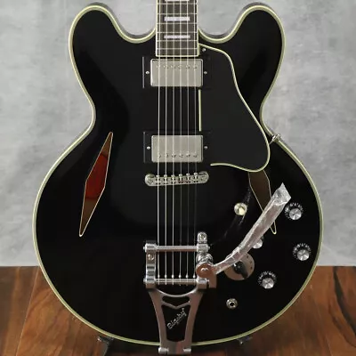 Epiphone Shinichi Ubukata ES-355 Custom Bigsby Ver.02 Ebony With Hard Case • $1108.78