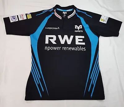Kooga Neath-swansea Ospreys Rugby Mens Size Small S 2011/2012 Home Shirt Jersey • £19.98