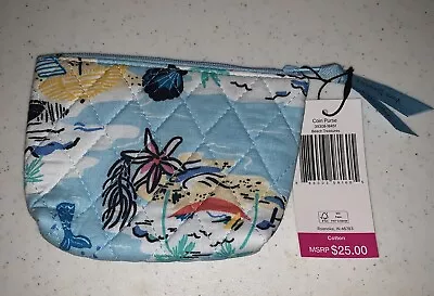 Vera Bradley Coin Purse In Beach Treasures New • $11