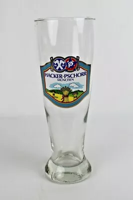 Hacker-Pschorr Munchen Beer .5L Glass Stein - Great Barley Graphic - Collectible • $12.99