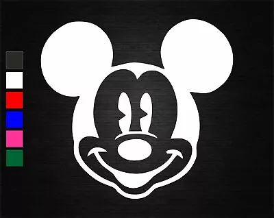 Mickey Mouse Face Disney Vinyl Decal Sticker Car/van/wall/laptop/tablet/window 2 • £2.11