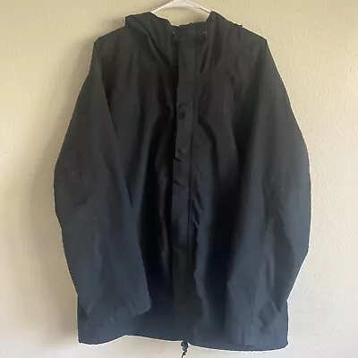 Raven Industries Rain Stuff Jacket Mens XL Gore Tex Black Waterproof • $39.99