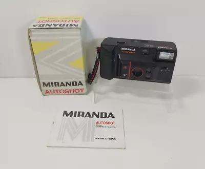 Miranda Auto Shot 35mm Film Point And Shoot Camera Black Function Tested  • £9.99