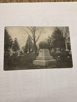 Vintage Postcard Cemetery The Moving Ball Marion Ohio OH • $3.39