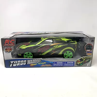 RC Turbo Warriors Racing Full Function Remote Radio Control Race Car 1:15 NIB • $24.95