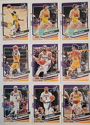 Lebron James Austin Reaves 23-24 NBA Donruss Basketball Lakers Team 13 Card Lot • $1.50