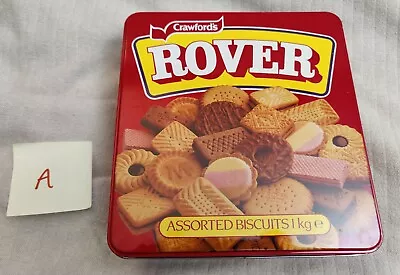 £13.99 • Buy Vintage Biscuit Tin Box: Crawfords Rover Assorted 1KG Empty Tin - VGC - #A