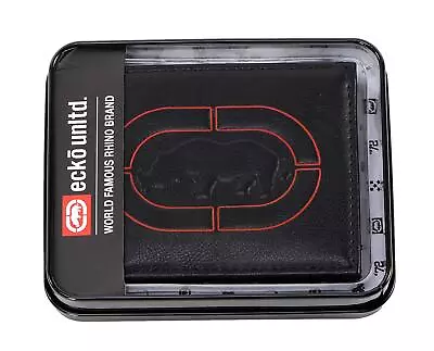 Ecko Unltd World Famous Rhino Men's Bifold Wallet Black • $14.99