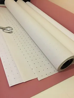 £20.99 • Buy Pattern Cutting Paper & Card  - Spot / Dot & Cross & Plain Tracing-ROLLED TUBES!