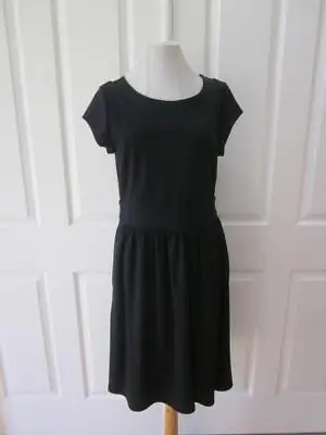 NWT ISAAC MIZRAHI Target Classic Black Cap Sleeve LBD Dress W/ Pockets Sz 12 • $12