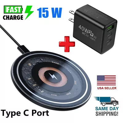 40W Charger Wireless Fast Charging Pad For Motorola Edge+ 2023/2022 Razr 40Ultra • $9.99