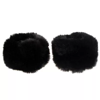 Luxury Women Coat Cuff Bracelet Wristband Wrist Arm Warm Faux Raccoon Fur Cuff • $4.59