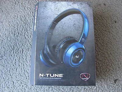 Brand New Monster N-Tune High Performance On-Ear Headphones Cobalt Blue (128452) • $69.98