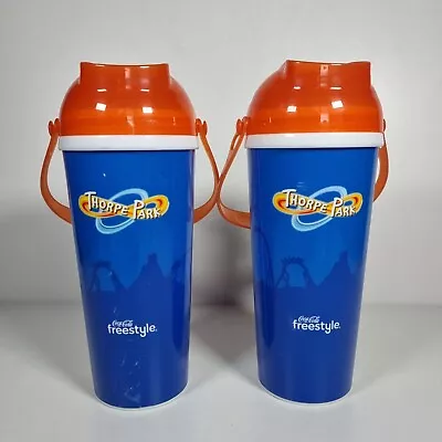 Thorpe Park Coca Cola Freestyle Refillable Cups X 2 • £11.99