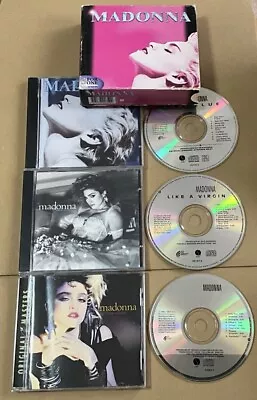 Madonna 3x Cd Box Set Australian Import The First Album Like A Virgin True Blue • $51.78