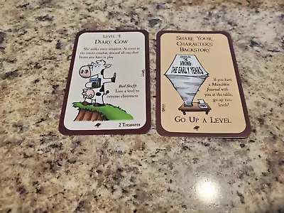 Munchkin Journal Promo Cards - Share Your Character's Backstory And Diary Cow • $15