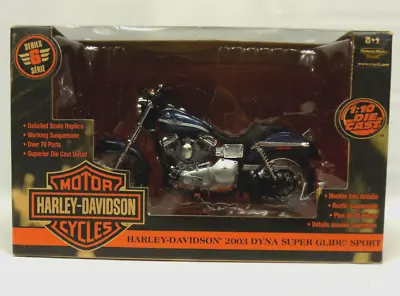 2003 American Muscle Harley Davidson 2003 Dyna Super Glide Sport 1:10 DieCast • $99.99