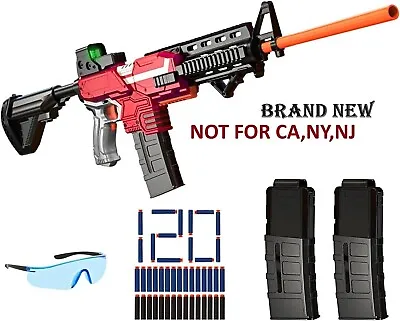 Motorized Dart Blaster Electric Automatic Toy Gun For Nerf Foam Bullets Elite • $85