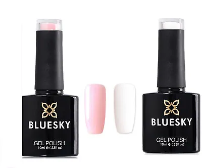 £7.50 • Buy Bluesky Gel Nail Polish French Manicure Studio White 80526 / Pink 80502 Uv Led