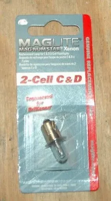 MAGLITE MAG-NUM STAR XENON REPLACEMENT FOR C & D 2 CELL FLASHLIGHT (Lot Of 2) • $12.99