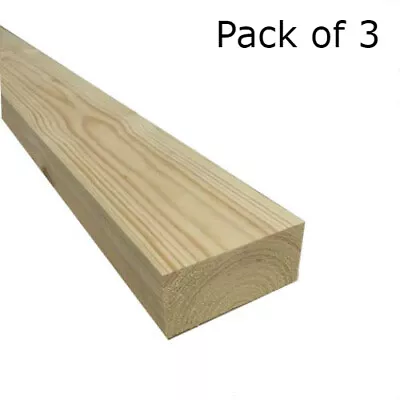 Pine Planed All Round Timber Post 100mm X 50mm (4  X 2 ) 2.4m & 3.0 (Packs Of 3) • £374.40