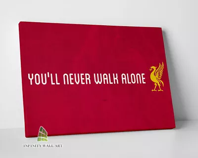 LFC You'll Never Walk Alone Canvas Art Canvas Print Wall Art Photo Picture-C685 • £65.79