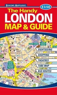 The Handy London Map And Guide By Bensons MapGuides Book The Cheap Fast Free • £3.66