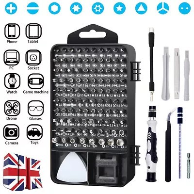 117 In 1 Magnetic Precision Screwdriver Set Computer Pc Phone Repair Tool Kit UK • £8.69