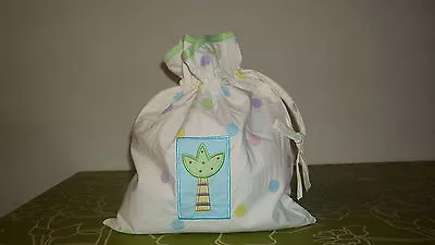 £4.10 • Buy Lollipop Lane Blue Pink Green Lilac Polka Dot Really Useful Bag 
