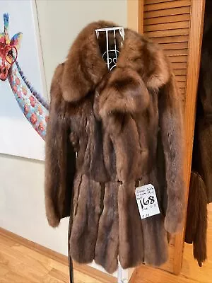 Original RUSSIAN SABLE And Suede COAT Size 6-8 • £1140.19