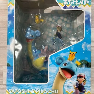 G.E.M. Pokemon Ash & Pikachu & Laplace Figure Satoshi Pikachu Laplace USED • $298.90