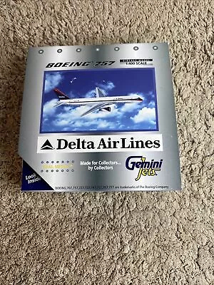 2000 Gemini Jets 1:400 Boeing 757 N601DL Delta Air Lines  GJDAL073 Rare Livery • $55