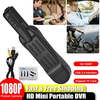 £11.99 • Buy 1080P HD Pocket Pen Camera Hidden Spy Mini Portable Body Video Recorder DVR UK