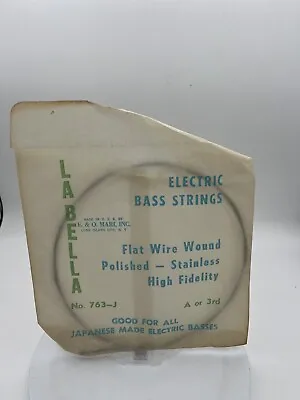 La Bella Flat Wire Wound Electric Bass Strings A Or 3rd For All Japanese Basses • $19.95