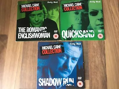 MICHAEL CAINE MIXED COLLECTION X3 DVDs The Ipcress File Etc • £2.99