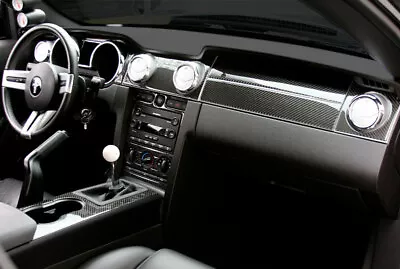 Ford Mustang 05 2006 2007 2008 2009 Real Carbon Fiber Interior Dash Trim Kit Set • $399.99