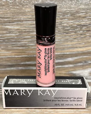 Mary Kay Nourishine Plus Lip Gloss In Pink Parfait 047937 Full Size - Fast Ship • $14.99