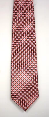 Baekgaard Vera Bradley Tie Mens Bali Hai Pink Red Silk Tie NIB RARE Retired • $14.99